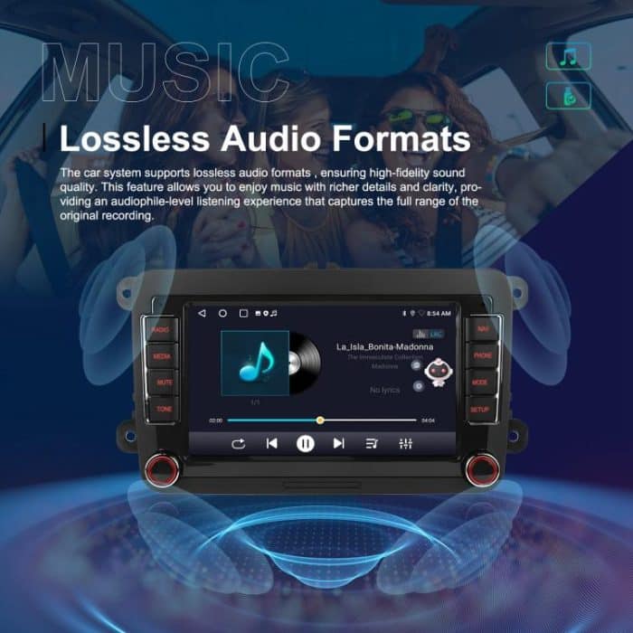 For Volkswagen Android 15 7 inch Horizontal Screen Car Player Car Central Control Navigation, Standard, Standard+AHD+Microphone – Bild 8