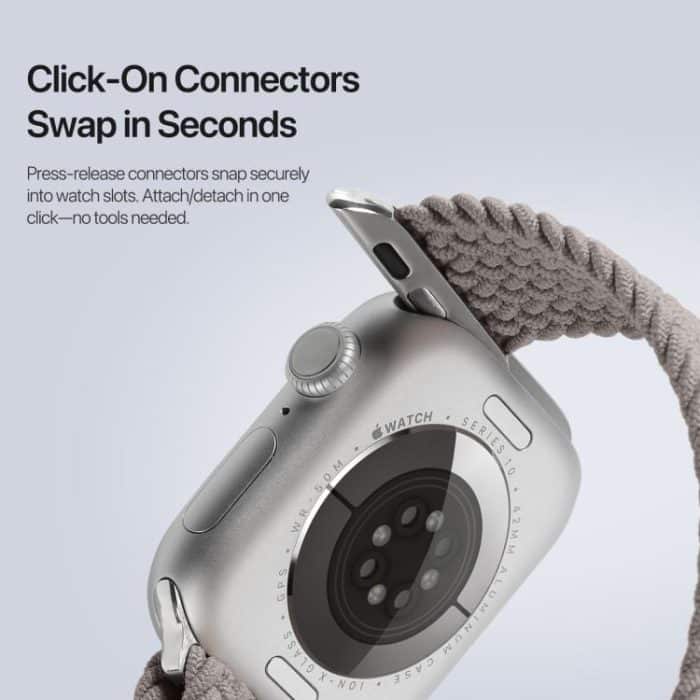 DUX DUCIS Mixture Ultra Series Magnetic Buckle Nylon Braided Strap, For Apple Watch 38 / 40 / 41 / S10 42mm – Bild 8