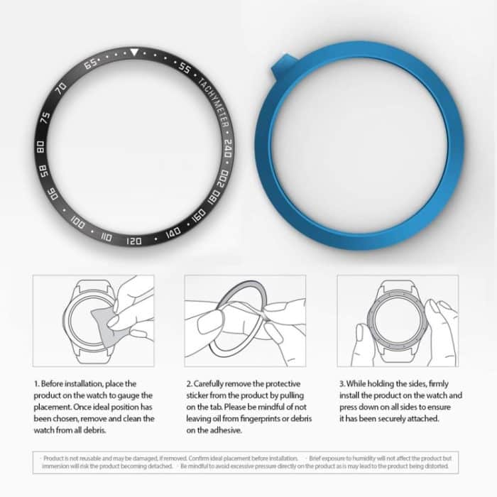 Smartwatch-Lünettenring aus Stahl, E-Version, For Samsung Galaxy Watch 3 41mm, For Samsung Galaxy Watch 3 45mm – Bild 6