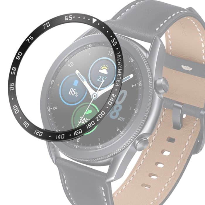 Smartwatch-Lünettenring aus Stahl, E-Version, For Samsung Galaxy Watch 3 45mm – Bild 1