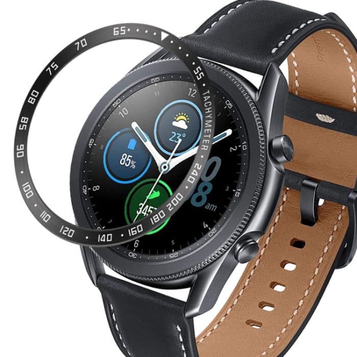 Smartwatch-Lünettenring aus Stahl, E-Version, For Samsung Galaxy Watch 3 45mm – Bild 2