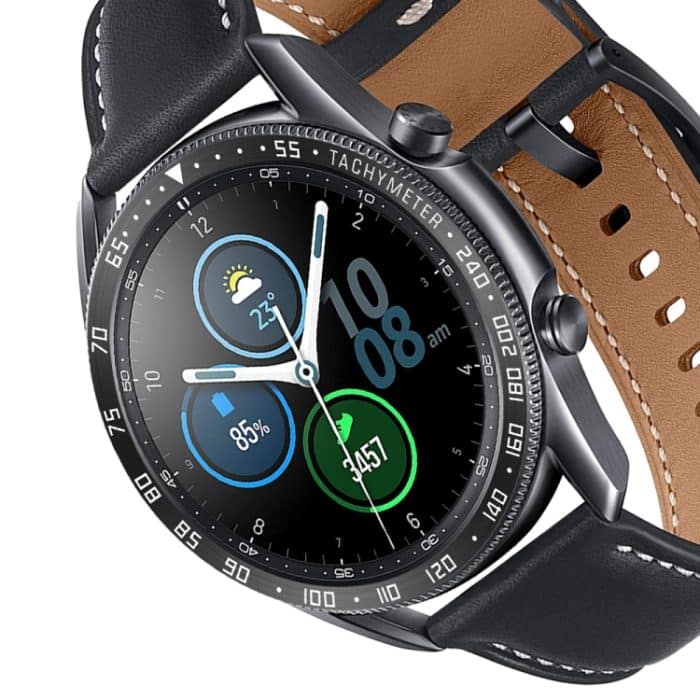 Smartwatch-Lünettenring aus Stahl, E-Version, For Samsung Galaxy Watch 3 45mm – Bild 3