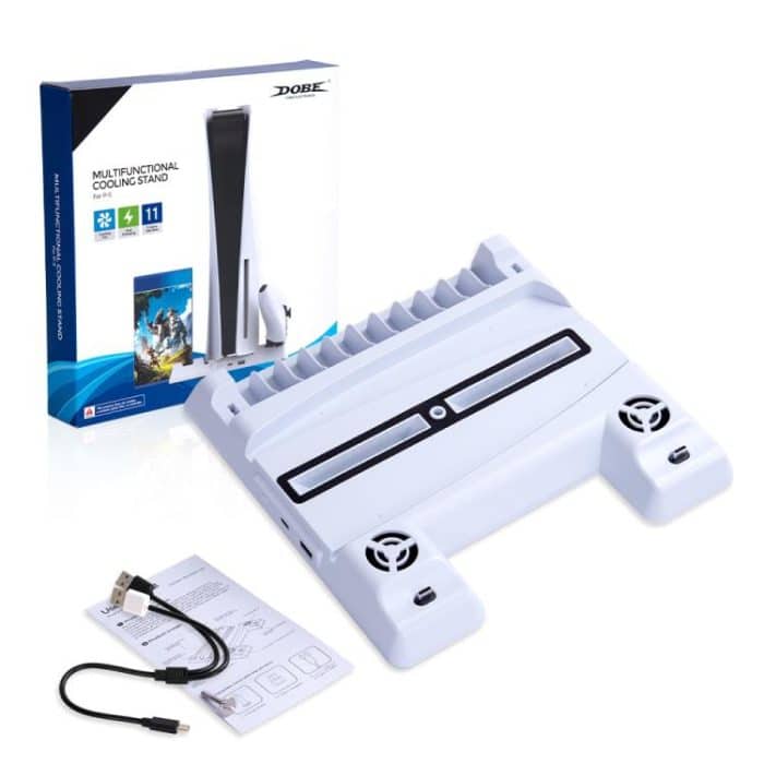 Dobe TP5-0593 Multifunktionsständer mit Game Disc-Speicher für PS5 – Bild 2