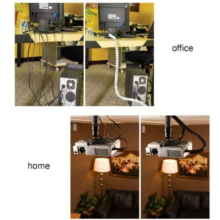 15 m PE-Spiralrohre, Drahtwickel-Organizer, ordentliches Rohr, Nenndurchmesser: 6 mm, 6mm /15m Length, 6mm / 15m Length – Bild 6