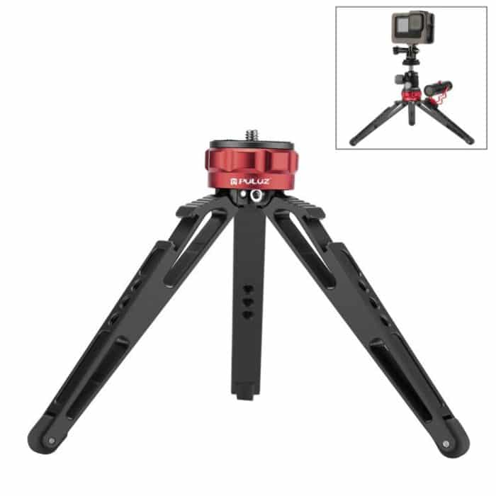 PULUZ Desktop-Vlogging-Live-Stativhalter mit Kaltschuhbasis für DSLR- und Digitalkameras, einstellbare Höhe: 7,5–14,5 cm, Desktop Live Tripod – Bild 1