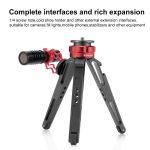 PULUZ Desktop-Vlogging-Live-Stativhalter mit Kaltschuhbasis für DSLR- und Digitalkameras, einstellbare Höhe: 7,5–14,5 cm, Desktop Live Tripod – Bild 4