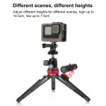 PULUZ Desktop-Vlogging-Live-Stativhalter mit Kaltschuhbasis für DSLR- und Digitalkameras, einstellbare Höhe: 7,5–14,5 cm, Desktop Live Tripod – Bild 5