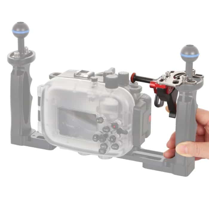 PULUZ Verschlussauslöser-Verlängerungsadapter-Hebelhalterung für Unterwasserarmsystem, Trigger(Red), Trigger(Blue), Trigger(Gold), Trigger(Black Red), Trigger (Black) – Bild 8