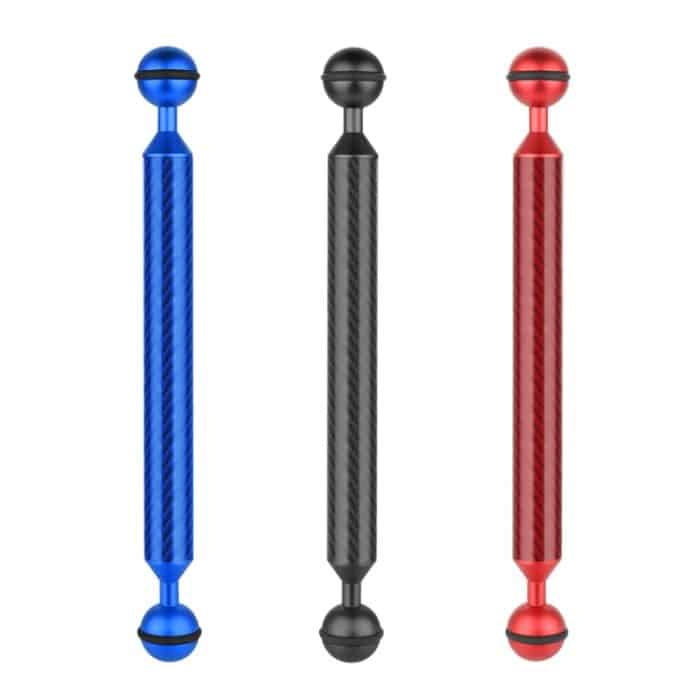 PULUZ 9 Zoll 23 cm Länge 20,8 mm Durchmesser Doppelkugeln Schwimmarm aus Kohlefaser, Kugeldurchmesser: 25 mm, 9 inch Black, 9 inch Blue, 9 inch Red – Bild 9