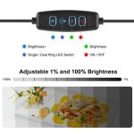 PULUZ 30 cm faltbares, hohes 97 CRI-Ringlicht, Fotobeleuchtung, Studio-Aufnahmezelt, Box-Set mit 6 Hintergrundfarben (Schwarz, Weiß, Orange, Rot, Grün, Blau), aufgeklappte Größe: 30 cm x 30 cm x 30 cm, 30cm Box Black, 30cm Box Black RU, 30cm Box Green ... – Bild 4