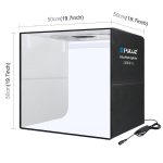 PULUZ 50 cm faltbares tragbares Ringlicht PD30W Schnelllade-USB-Fotobeleuchtung Studio-Schießzeltbox mit 6 x doppelseitigen Hintergründen, Größe: 50 cm x 50 cm x 50 cm – Bild 2