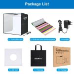 PULUZ 50 cm faltbares tragbares Ringlicht PD30W Schnelllade-USB-Fotobeleuchtung Studio-Schießzeltbox mit 6 x doppelseitigen Hintergründen, Größe: 50 cm x 50 cm x 50 cm – Bild 10