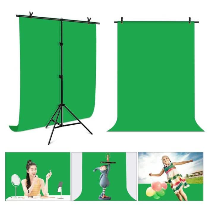 PULUZ 1 x 2 m T-förmiger Fotostudio-Hintergrund-Stützständer, Hintergrund-Querstangen-Halterungs-Set mit Clips, 1 x 2m Bracket Kit – Bild 8