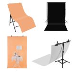 PULUZ Fotografie-Hintergrund, PVC-Papier-Sets für Studio-Zeltbox, Größe: 156 cm x 80 cm, Backdrop 80cm (Black), Backdrop 80cm(Orange), Backdrop 80cm(White) – Bild 7