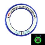 Zündschlüsselring aus fluoreszierender Aluminiumlegierung, Innendurchmesser: 3,4 cm