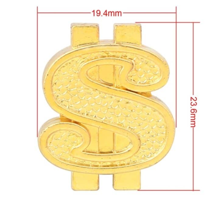 Universelle 8-mm-Autoreifen-Ventilkappen aus Kunststoff im Dollar-Stil, 4er-Pack, Dollar Style – Bild 3