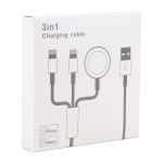 Für iPhone / Apple Watch 3 In 1 8 Pin + Typ-C / USB-C + magnetische Ladebasis Multifunktions-Ladekabel, Länge: 1 m – Bild 5