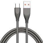 ADC-009 USB-zu-USB-C/Typ-C-Zinklegierungsschlauch-Schnelllade-Datenkabel, Kabellänge: 1 m