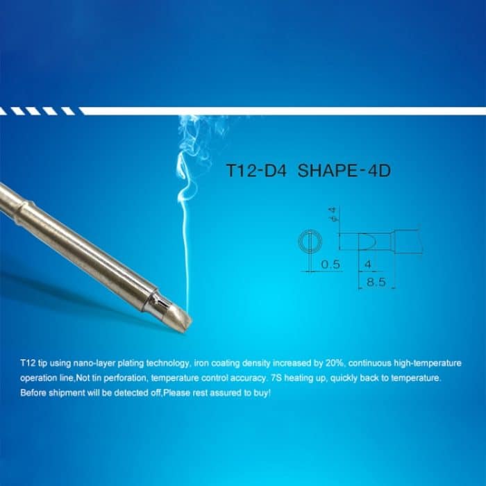 QUICKO T12-D4 Bleifreie Lötkolbenspitze, T12-D4, T12-D08, T12-D12 – Bild 3