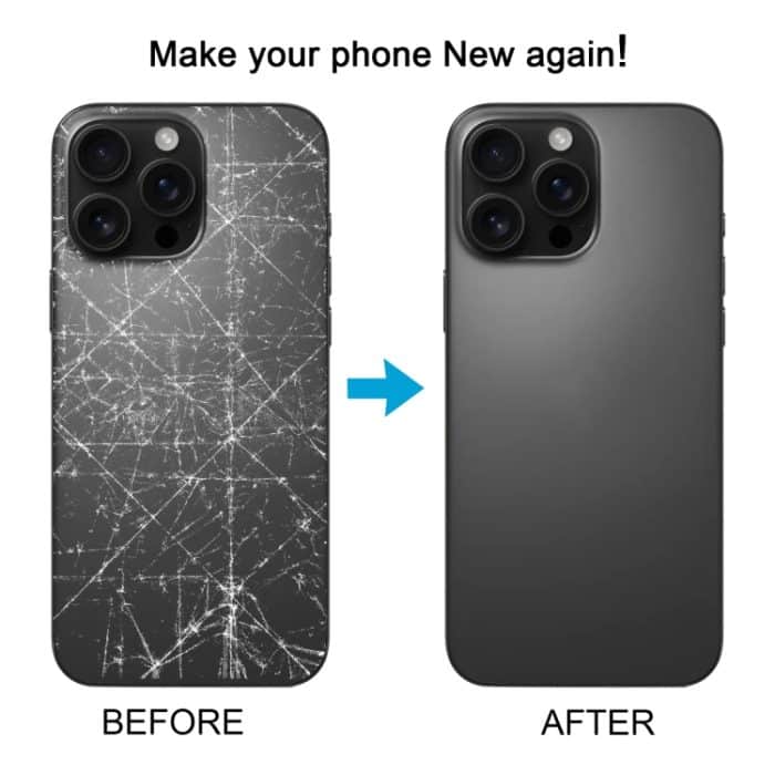 Für iPhone 16 Pro Glas Original Akku Rückseite mit Kameraobjektivabdeckung – Bild 6