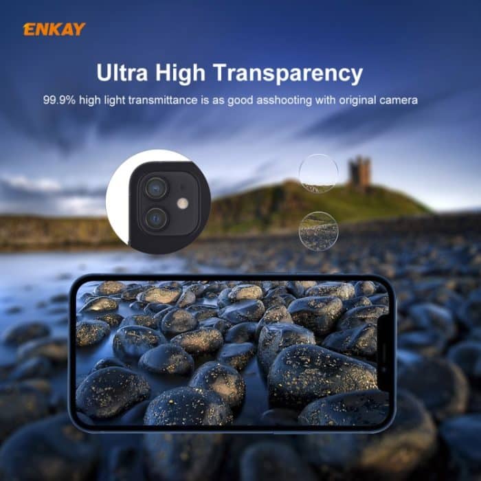 Für iPhone 12 / 12 Mini ENKAY Hat-Prince 0,2 mm 9H 2,15D runde Kante Rückkameraobjektiv gehärtetes Glas Film 2 Teile/Satz, 1 Set, 2 Set, 5 Set, 10 Set – Bild 7