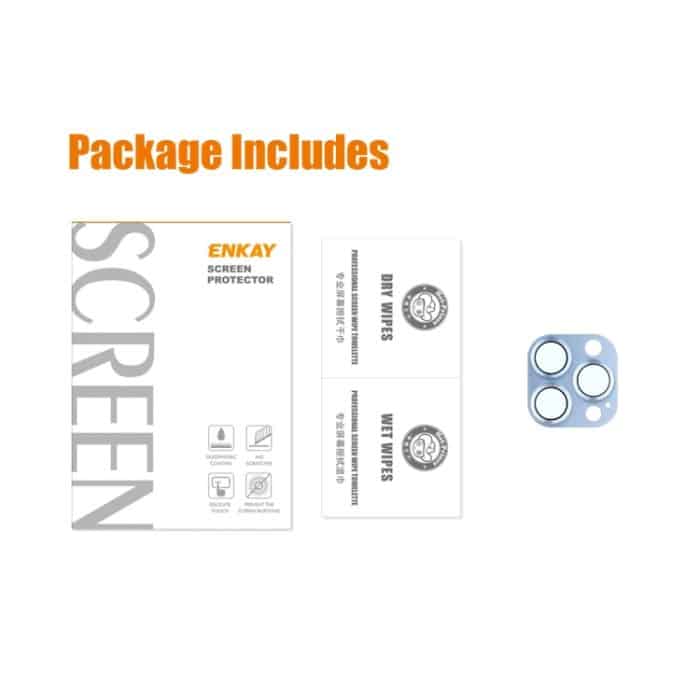 ENKAY Aluminiumlegierung + Kameraobjektivabdeckung aus gehärtetem Glas für iPhone 13 Pro / 13 Pro Max – Bild 6