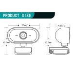 C11 2K-Bildqualität HD ohne Verzerrung, 360 Grad drehbar, integriertes Mikrofon, klarer Ton, Webcams mit Stativ – Bild 14