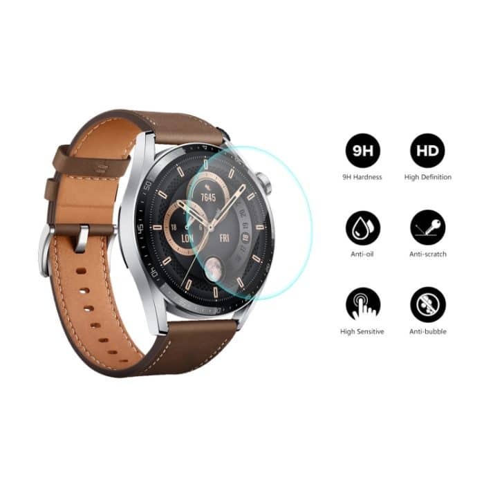 Für Huawei Watch GT 3 46 mm ENKAY Hat-Prince 0,2 mm 9H 2.15D gebogene Kante gehärtetes Glas Displayschutzfolie Uhrenfolie, 1 PC, 2 PCS, 5 PCS, 10 PCS – Bild 3