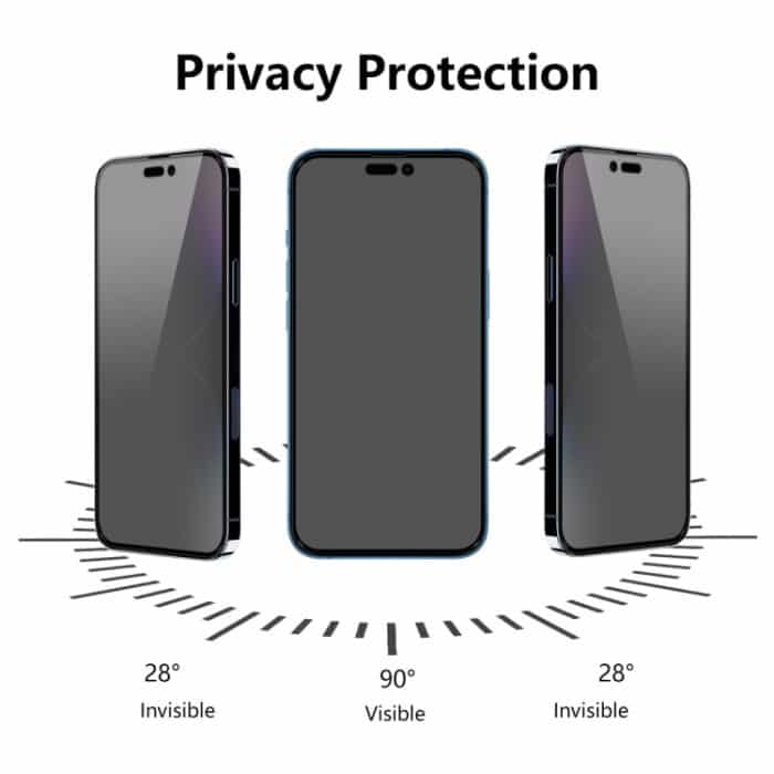 ENKAY 28 Grad Anti-Peeping-Hartglasfolie für iPhone 14 Pro Max, For iPhone 14 Pro Max (1 PC), For iPhone 14 Pro Max (2 PCS), For iPhone 14 Pro Max (5 PCS) – Bild 3