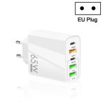 65 W Dual PD Typ-C + 3 x USB Multi-Port-Ladegerät für Telefon und Tablet-PC, EU-Stecker, EU Plug