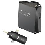 3-in-1-Mini-Wireless-Lavalier-Mikrofon für iPhone / iPad / Android / PC-Kamera, One by One, One by Two