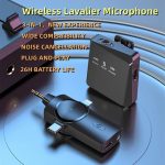 3-in-1-Mini-Wireless-Lavalier-Mikrofon für iPhone / iPad / Android / PC-Kamera, One by One, One by Two – Bild 2