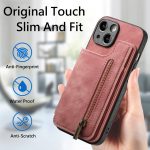 Retro-Handyhülle aus Leder mit Reißverschluss auf der Rückseite, For iPhone XR, For iPhone XS Max, For iPhone 7 Plus / 8 Plus, For iPhone 6 Plus / 6s Plus – Bild 5