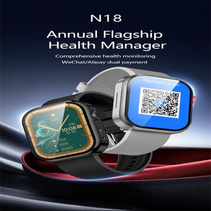 N18 2,01-Zoll-Smartwatch mit Farbbildschirm, unterstützt Bluetooth-Anrufe/Gesundheitsüberwachung – Bild 3