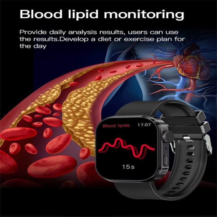 N18 2,01-Zoll-Smartwatch mit Farbbildschirm, unterstützt Bluetooth-Anrufe/Gesundheitsüberwachung – Bild 5