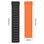 22 mm I-förmiges magnetisches Silikon-Uhrenarmband, For Garmin Vivoactive 4 – Bild 5