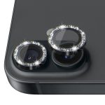 NORTHJO Glitzernder Kameraobjektivschutz aus gehärtetem Glas mit Metallring, For iPhone 16 / 16 Plus – Bild 2