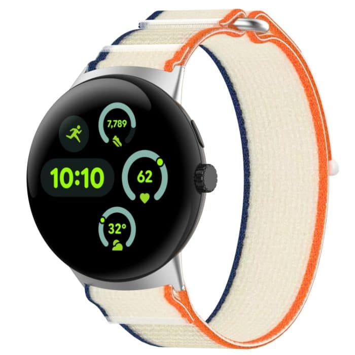 Uhrenarmband aus gewebtem Nylon mit Klettverschluss, For Google Pixel Watch 3 45mm, For Google Pixel Watch 3 41mm – Bild 1