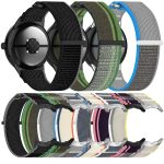 Uhrenarmband aus gewebtem Nylon mit Klettverschluss, For Google Pixel Watch 3 45mm, For Google Pixel Watch 3 41mm – Bild 5