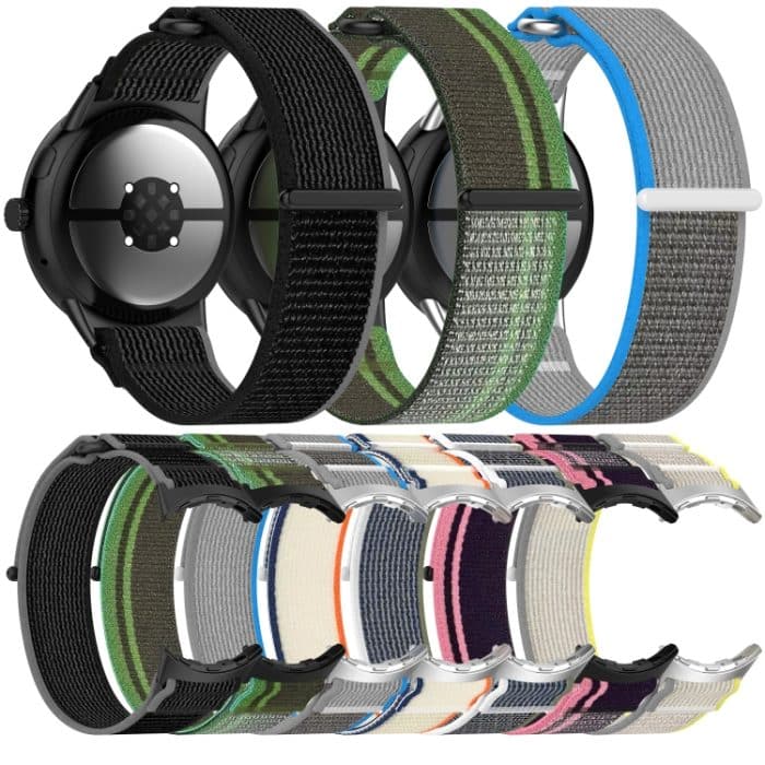 Uhrenarmband aus gewebtem Nylon mit Klettverschluss, For Google Pixel Watch 3 45mm, For Google Pixel Watch 3 41mm – Bild 5