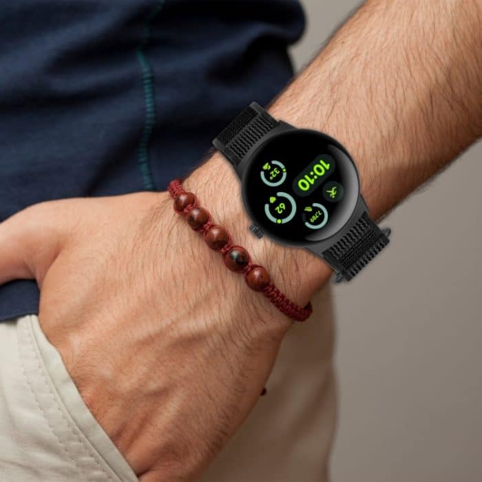 Uhrenarmband aus gewebtem Nylon mit Klettverschluss, For Google Pixel Watch 3 45mm, For Google Pixel Watch 3 41mm – Bild 8