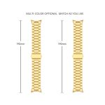 Uhrenarmband aus Edelstahl mit Faltschließe und drei Perlen, For Google Pixel Watch 3 45mm – Bild 5