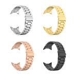 Uhrenarmband aus Edelstahl mit Faltschließe und drei Perlen, For Google Pixel Watch 3 45mm – Bild 7