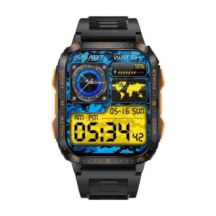 KT79 1,96 Zoll Farbdisplay Smart Watch, unterstützt Bluetooth-Anrufe/Gesundheitsüberwachung – Bild 3