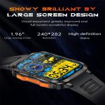 KT79 1,96 Zoll Farbdisplay Smart Watch, unterstützt Bluetooth-Anrufe/Gesundheitsüberwachung – Bild 5