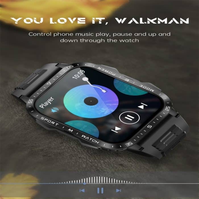 KT79 1,96 Zoll Farbdisplay Smart Watch, unterstützt Bluetooth-Anrufe/Gesundheitsüberwachung – Bild 9