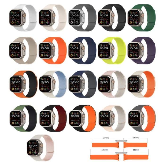 Magnetisches Uhrenarmband aus Silikon mit Litschi-Textur, For Apple Watch 42mm / 41mm / 40mm / 38mm – Bild 4