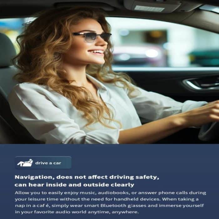 GS06 Smart Glasses, unterstützt AI Smart Chip / Bluetooth-Anruf / Outdoor-Sport – Bild 6