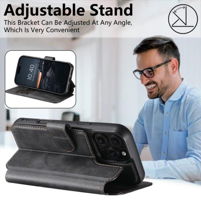 Suteni Q05 2-in-1 Multifunktions-Abnehmbare Brieftasche MagSafe-Telefonhülle, For iPhone 14 Plus, For iPhone 14, For iPhone 14 Pro, For iPhone 14 Pro Max, For iPhone 13 Pro Max, For iPhone 13 Pro, For iPhone 13, For iPhone 12 – Bild 5