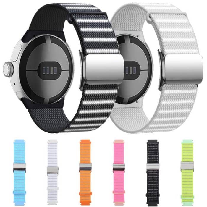 Magnetic Buckle Reflective Nylon Watch Band, For Google Pixel Watch 3 45mm, For Google Pixel Watch 1 / 2 / 3 41mm – Bild 4